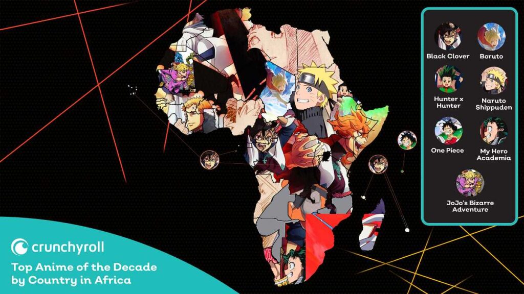 Crunchyroll: Most Viewed Anime of the Decade. Most watched anime in the decade on the African continent