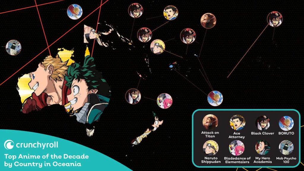 Crunchyroll: Most Viewed Anime of the Decade. Most watched anime of the decade, oceania