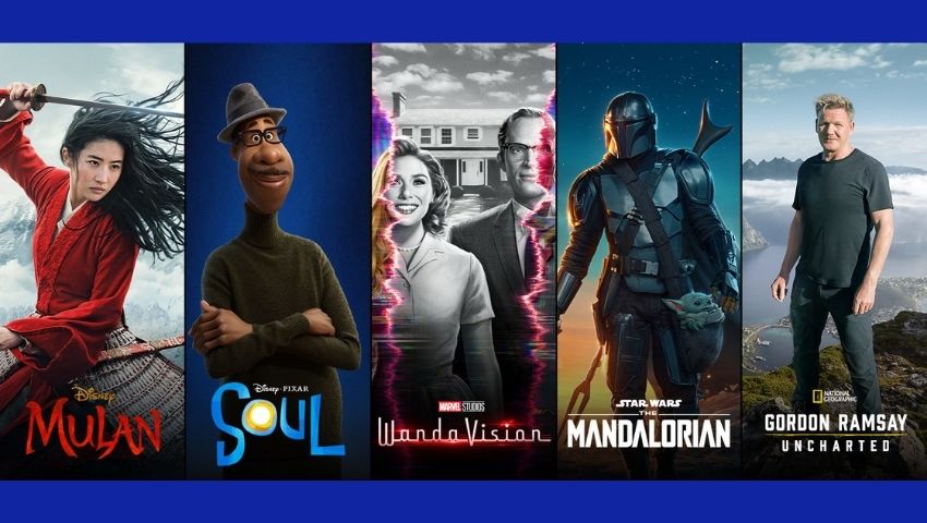 Conteúdos do catalogo disney+