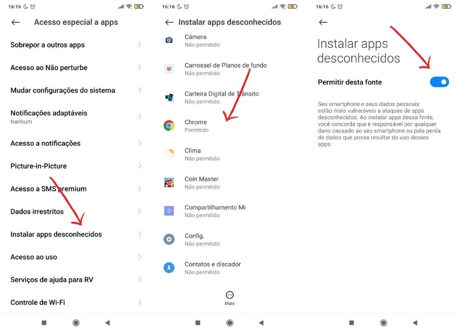 Como instalar apk no android sem a play store Permitir fontes desconhecidas