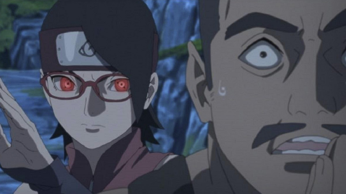 Sarada uchiha preste a usar genjutsu