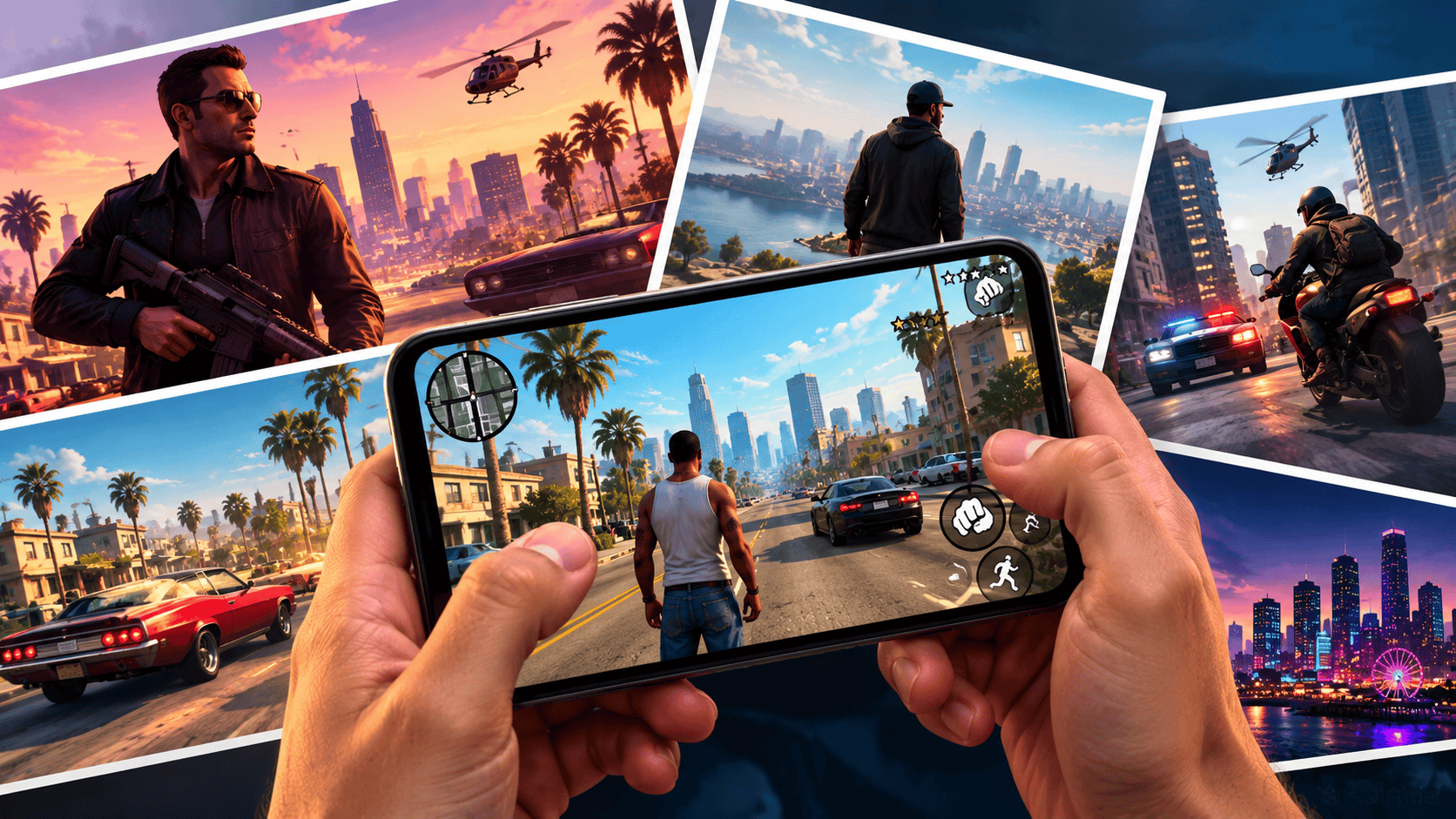 Jogos parecidos com gta para jogar no celular android e ios.